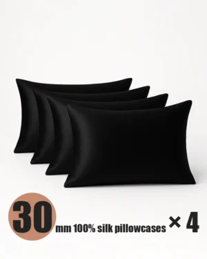 30 mm Mulberry Silk Pillowcase 4pcs - Zippered